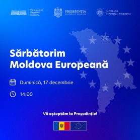 Maia Sandu invită cetățenii la Președinție să sărbătorească Moldova Europeană